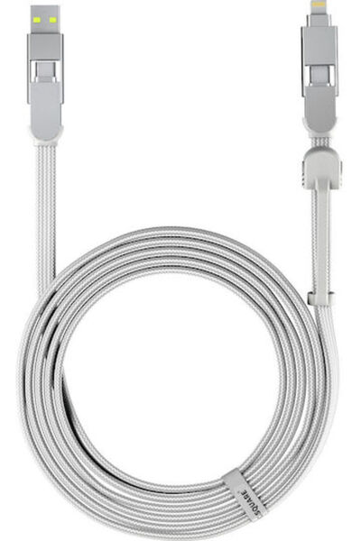 3M Καλώδιο USB-A σε Lightning 100W Λευκό (XLL02R)