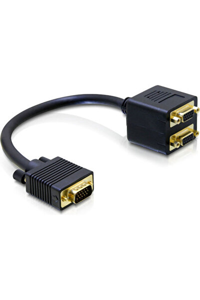 DELOCK Μετατροπέας VGA Αρσενικό σε VGA 2x Θηλυκό 1 Τεμάχιο 65060