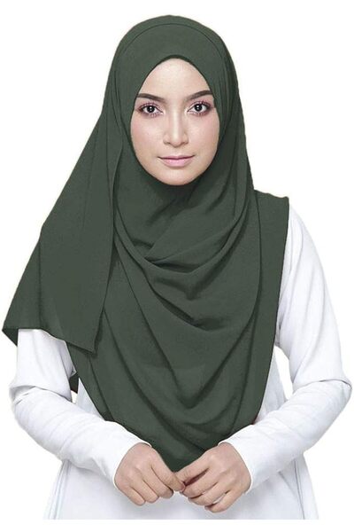 LMVERNA Solid Color Bubble Chiffon Scarf for Women Fashion Soft Hijab Long Sc...