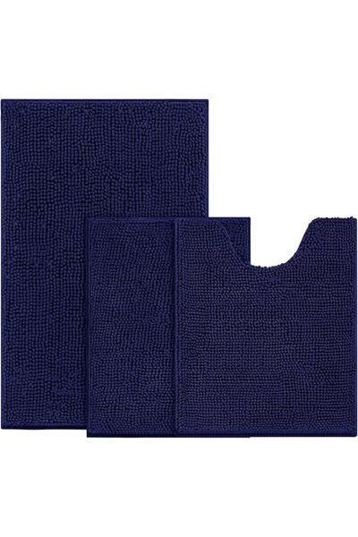 BYSURE 3 Piece Bath Mats Bathroom Rugs Sets Non Slip Extra Absorbent Plush Ch...