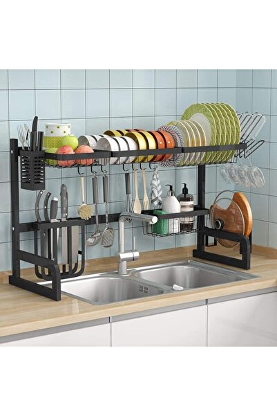 GENERAL 1Easylife Over The Sink Dish Drying Rack Adjustable 2-Tier Large Dish...