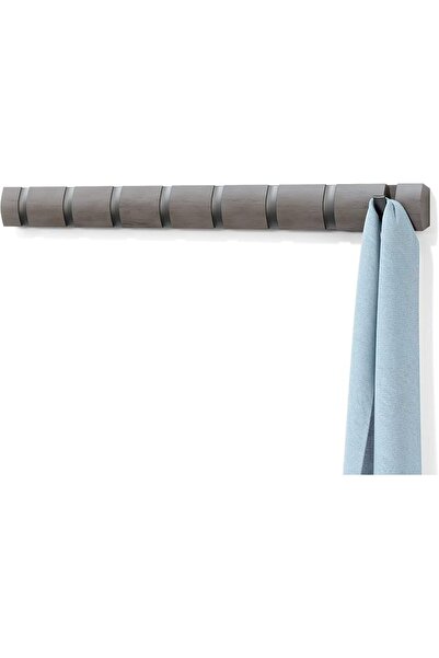 UmbraWear Umbra Flip Wall-Mounted Coat Rack with 5 Hooks – Modern, Space-Savi...