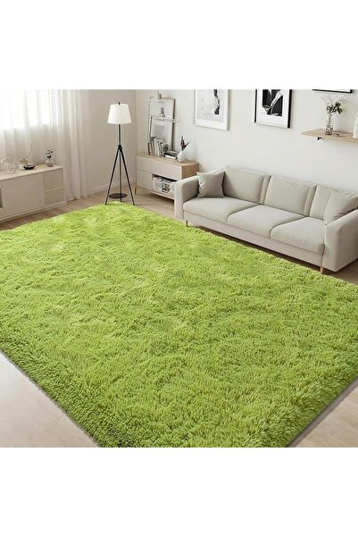 ISEAU Fluffy Runner Rug for Bedroom Plush Area Rugs, Shag Carpet with Rubber ...