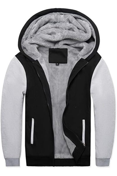 GENERAL AOTORR Men's Hoodies Full Zip Fleece Jacket Coat Winter Warm Oversize...