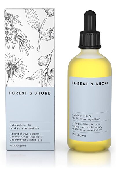 Forest & Shore Hair Growth Oil - 100% Natural With Caffeine, Biotin, Castor, ...