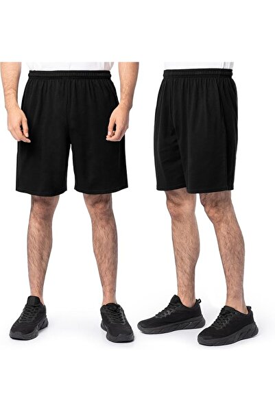 Fruit of the loom شورت رجالي من القطن إيفرسوفت مع جيوب (S - 4XL) شورت كاجوال