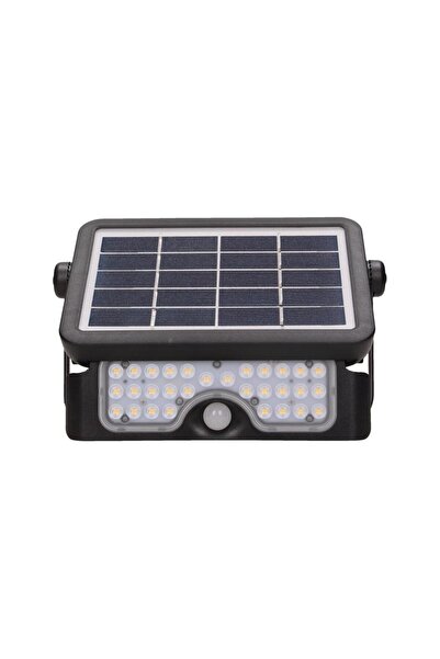 Adviti Proiector solar LED LUX 5W 500lm Senzor de mișcare PIR IP65 4000K Negru