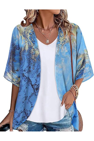 GENERAL Womens Kimono Beach Cover Up Chiffon Cardigan Floral Tops Loose Capes