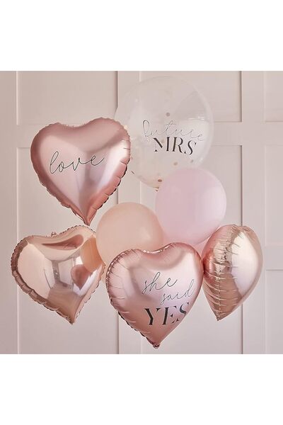 Ginger Ray Rose Gold Hen Party Balloons Bundle
