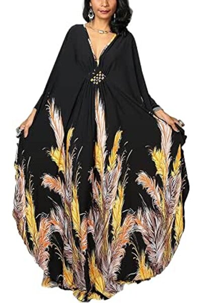 YouKD Women's Summer Long Kaftan Maxi Bohemian Dress Beach Coverups Bikini Ro...