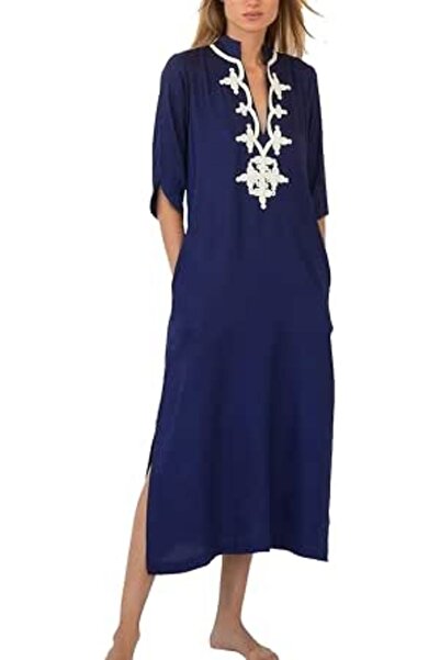 YouKD Wemon's Summer Long Kaftan Maxi Dress Bohemian Swimsuit Beach Cover Up ...