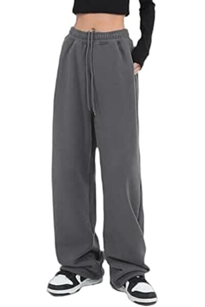 GENERAL Womens Wide Leg Sweatpants Casual Loose Yoga Pants Comfy Lounge Jogge...