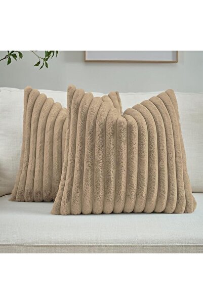FUTEI Cream White Throw Pillow Covers 20x20 Inch Set of 2,Modern Fall/Winter ...