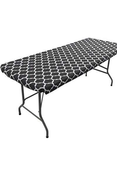 Morvena Picks Față de masă pentru picnic în aer liber din PVC, neagră, maroca...