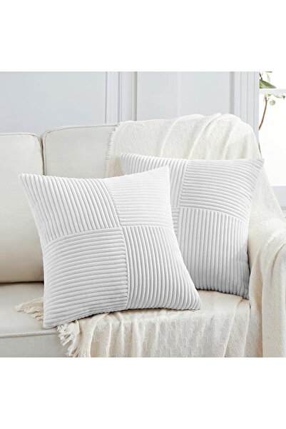 Fancy Homi 2 Packs Rust Boho Decorative Throw Pillow Covers 18x18 Inch for Co...