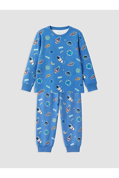 LC Waikiki Crew Neck Printed Boys' Pajama Set (W6)