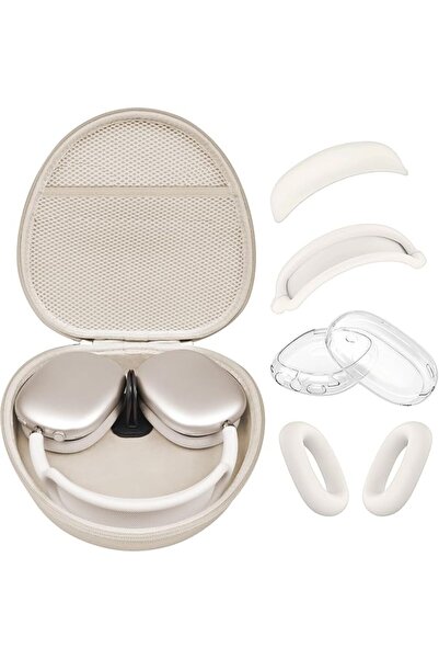 GENERAL غطاء سيليكون لسماعات AirPods Max، غطاء شفاف ناعم من TPU لحماية الأذن/...