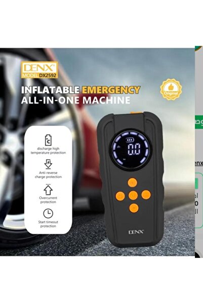 Primo Plus نافخ إطارات محمول متعدد الأغراض طراز DX2592 بقوة 150 رطل لكل بوصة ...