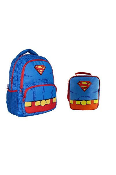GENC DIJITAL BASKI Superman School Bag and Lunch Bag