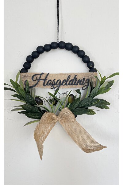 H2 Design زينة باب على شكل غصن زيتون 24 سم