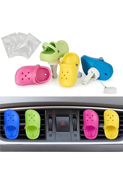 SZYYQ 4 Pack Cute Shoe Car Air Freshener Vent Clips with 4PCS Refills Solid F...