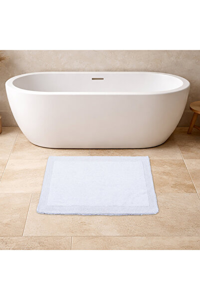 Cannon 100% Cotton Reversible Tufted Bath Mat – 60x90 cm, 2000 GSM, White