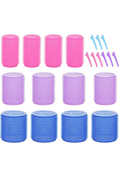 GENERAL Hair Rollers for Blowout Look Long Hair, 21 PCS Self Grip Hair Roller...