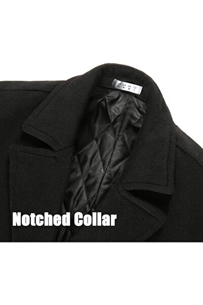 KASTWAVE Mens Trench, Men's Luxury Full Length Trench Coat Long Wool Overcoat...