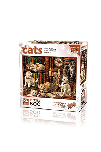 Ks Puzzle 20090 Puzzle 500 Cats in the Library