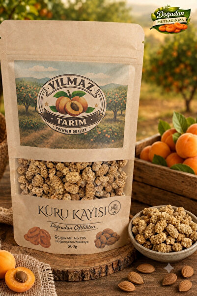 YILMAZ TARIM ORGANİK Beyaz Dut Kurusu - Doğal Katkısız 250 Gr