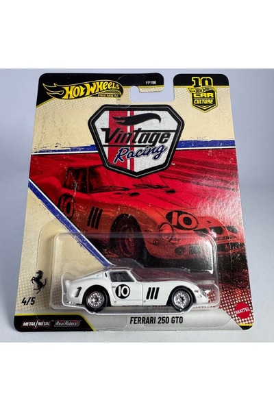 HOT WHEELS Premium Vintage Racing Ferrari 250 GT0 Model Araba - FPY86