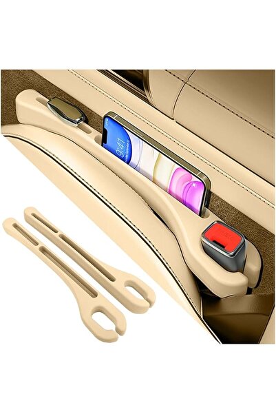 GENERAL 2PCS Car Seat Gap Filler Organizer with Phone Holder,[Upgrade Version...
