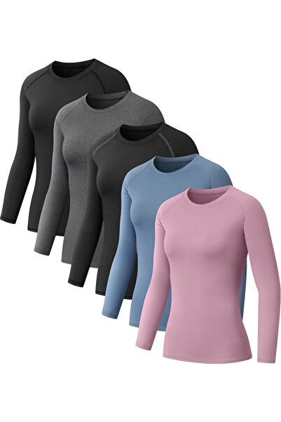 GENERAL NebuKinex womens Long Sleeve Compression Shirts for Women Shirt (pack...