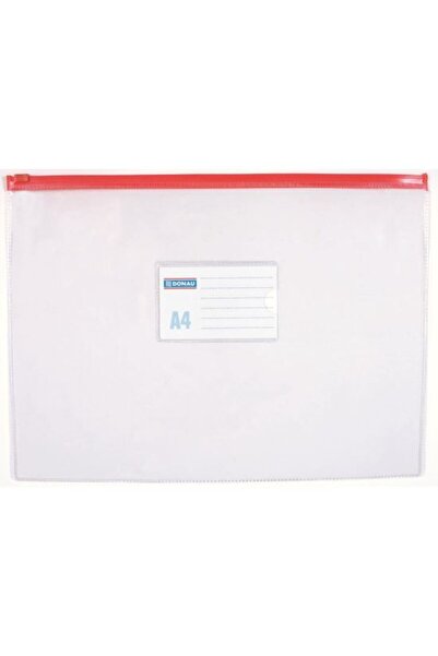 MC Micostore Mapa din plastic DONAU Zip Bag cu fermoar A4 (330 x 240 mm) Tran...