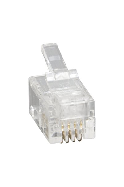 Alista Home Mufă modulară RJ9 4P4C pentru telefon, Conector de telecomunicați...