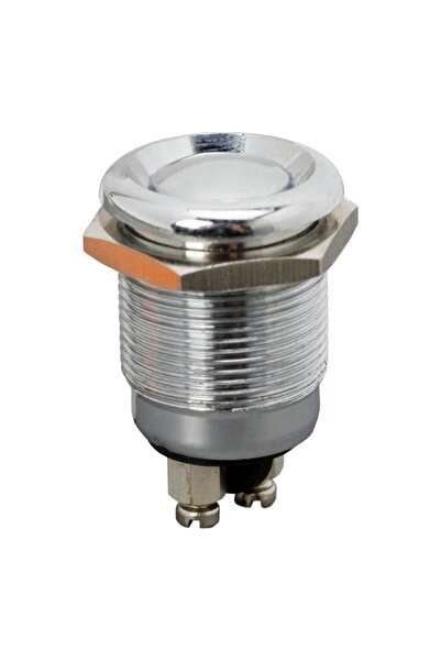 Alista Home Buton metalic momentan SPST 2A 250V IP66, Comutator etanș pentru ...