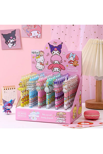 Kawaii Cartoon Gel Pen 0.5mm Black Ink – Retractable Cute Writing Pen, 1 Piec...