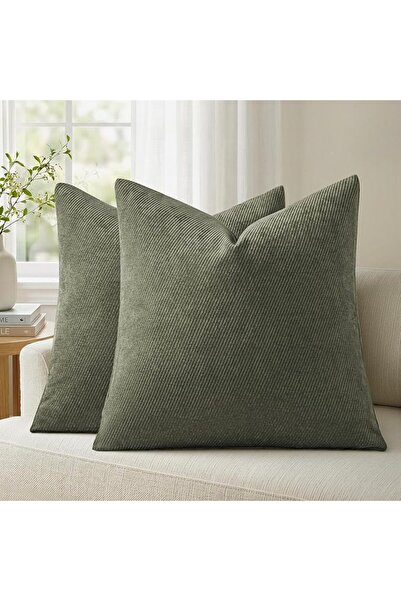 a moment Pack of 2 Decorative Chenille Cushion Cover Throw Pillow Covers with...
