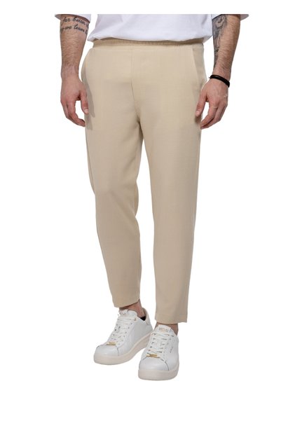 TWIN BLACK Παντελόνι 03-069F – Beige - l