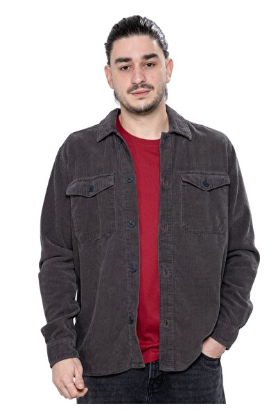 Only & Sons Marlon Overshirt 22030129 – Grey Pinstripe - m