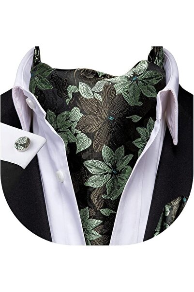 Dubulle Cravat Ties for Men with Pocket Square and Cufflinks Ascot and Handke...