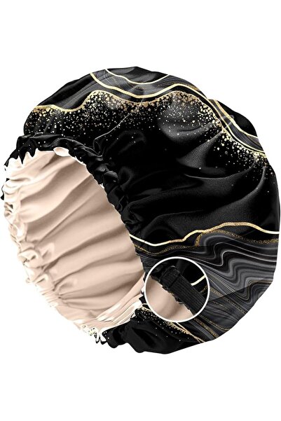 GENERAL Silk Satin Bonnet for Sleeping, Double Layer Elastic Adjustable Reusa...