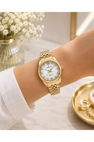 Essence Women's Wristwatch Stylish Suitable for Daily Use Stainless Steel Str...