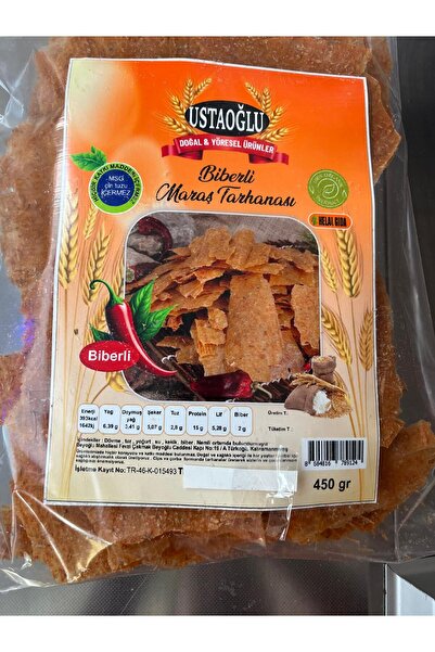 USTAOĞLU Doğal, Ev Yapımı ve Bol Yoğurtlu Maraş Biberli Cips Tarhanası (5 Kg)
