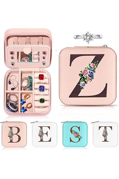 GENERAL Jewelry Box, Mini Travel Jewelry Case with Mirror for Women Girls, Po...
