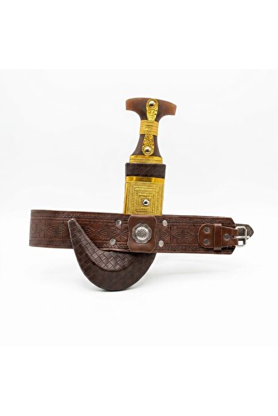 Generic Brand Luxurious Traditional Jubbah with Embellished Leather Belt - Ar...