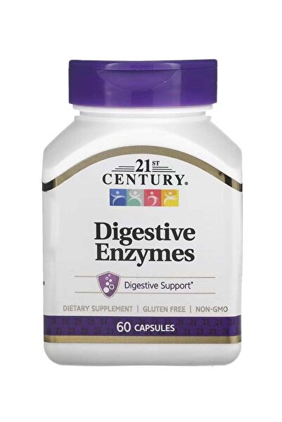 21st Century Digestive Enzymes Dietary Supplement 60 Capsules