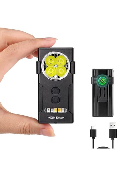 NALACAL Rechargeable EDC Flashlight, LED Work Light 1000 LM Magnetic Flashlig...