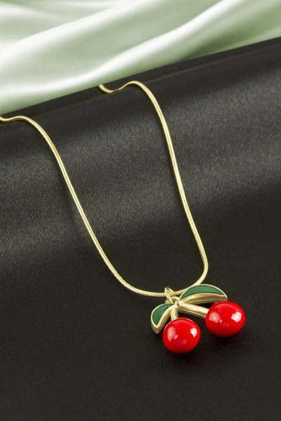 SORA GROUP Cherry Luxury Steel Necklace