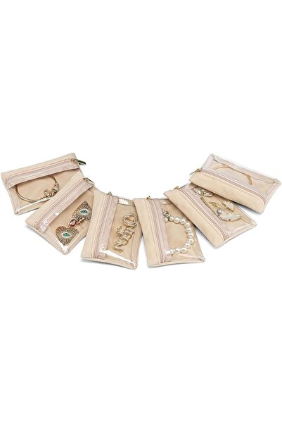 Hannea ® 6 Pcs Clear Jewelry Bags Small Zipper Jewellery Organizers Pouch Sof...